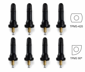 Zawór do czujnika ciśnienia TPMS420/ 90*+ TPMS 420 - 8 sztuk