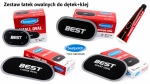 Zestaw łatek dętkowych OVAL BESTPATCH + klej 20ml