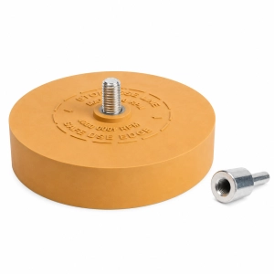 Krążek do usuwania kleju taśm naklejek gładki + adapter