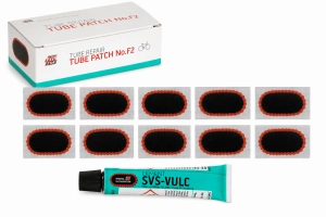 Zestaw łatek dętkowych owalnych + klej 5g / 7ml TT