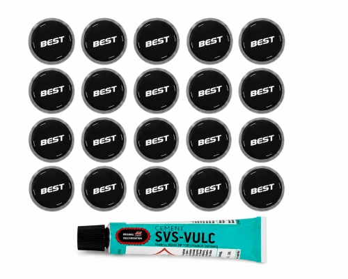 Zestaw łatek rowerowych + klej SVS VULC, 5g / 7ml MINI BESTPATCH