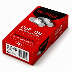 Ciężarki nabijane do felg stalowych HD VULC 25g Typ101 - 100 sztuk     