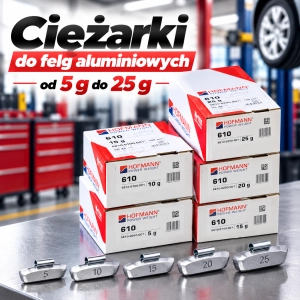 Ciężarki nabijane do felg aluminiowych HOFMANN 610 – pakiet 5–25 g