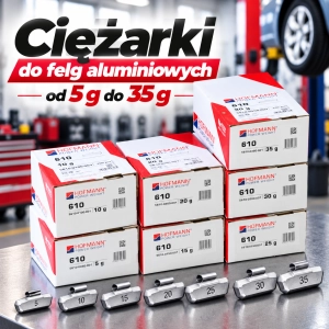 Ciężarki nabijane do felg aluminiowych HOFMANN 610 – pakiet 5–35 g