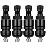 Zawór do czujnika ciśnienia TPMS 01 Czarny - 4 sztuki